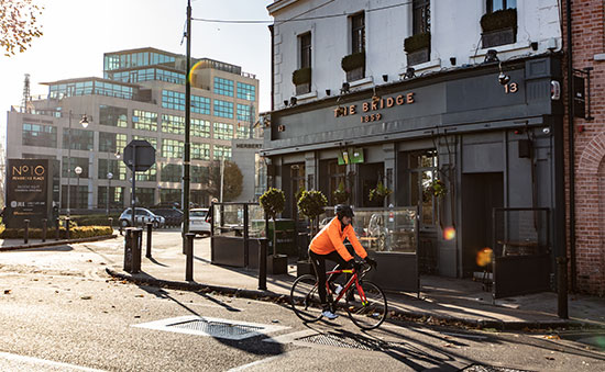 Cycling to Grand Canal Dock